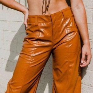 Free People Vegan Leather Pants-Fit like a 4